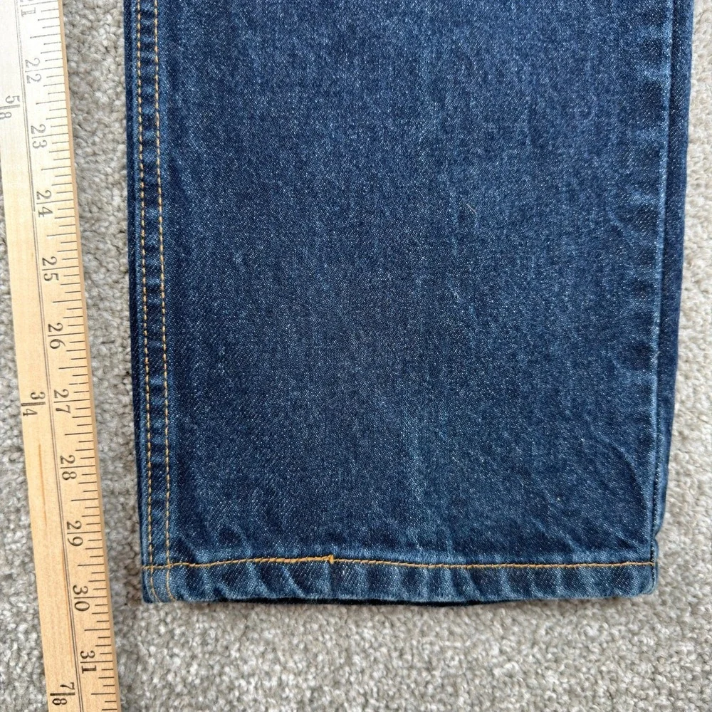 Vintage 2001 Levi's 505 Jeans 36x30 Made USA Y2K Dark Wash Denim